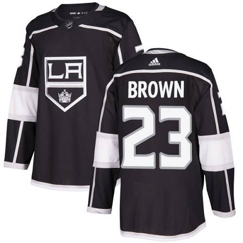 Adidas Los Angeles Kings 23 Dustin Brown Black Home Authentic Stitched Youth NHL Jersey